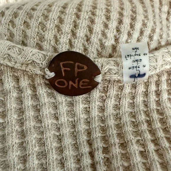 FREE PEOPLE One Thermal Mini Dress Size Large - Picture 9 of 16